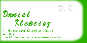 daniel klepeisz business card